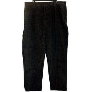 Lands’ End Womens 22W Carbo Brown Corduroy Straight leg Pants